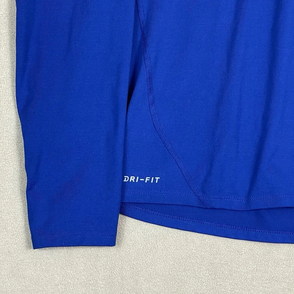 Nike Sweater Mens Medium Blue Chicago Cubs Royal‎ Element 1/2 Zip Performance